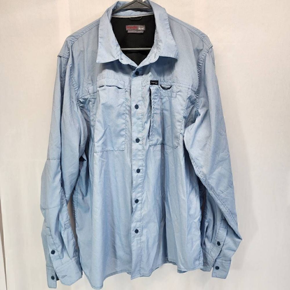 Wrangler Outdoor Regular Fit Long-Sleeve Button-up Men's Shirt Size XL